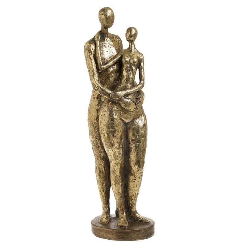 Inart Επιτραπέζιο Διακοσμητικό "Φιγούρες" Polyresin Χρυσό 14x14x48 Κωδικός: 3-70-117-0148