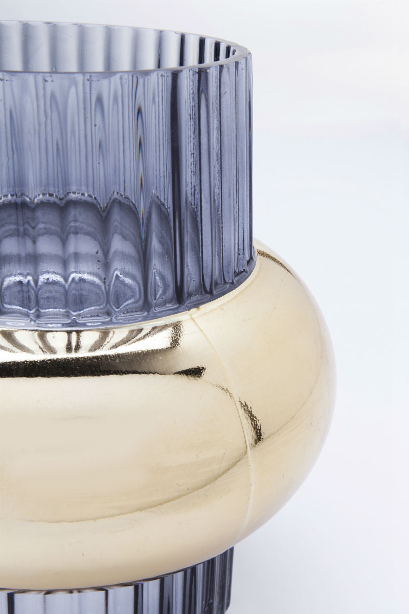 Βάζο Polsino Μωβ Γυάλινο 33 εκ.