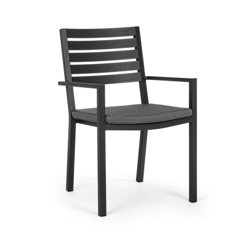 Καρέκλα Με Μπράτσα Helina LH32 Μαύρο 0662930