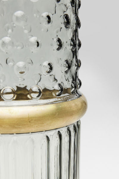 Βάζο LA Γυάλινο Γκρι 32 εκ.