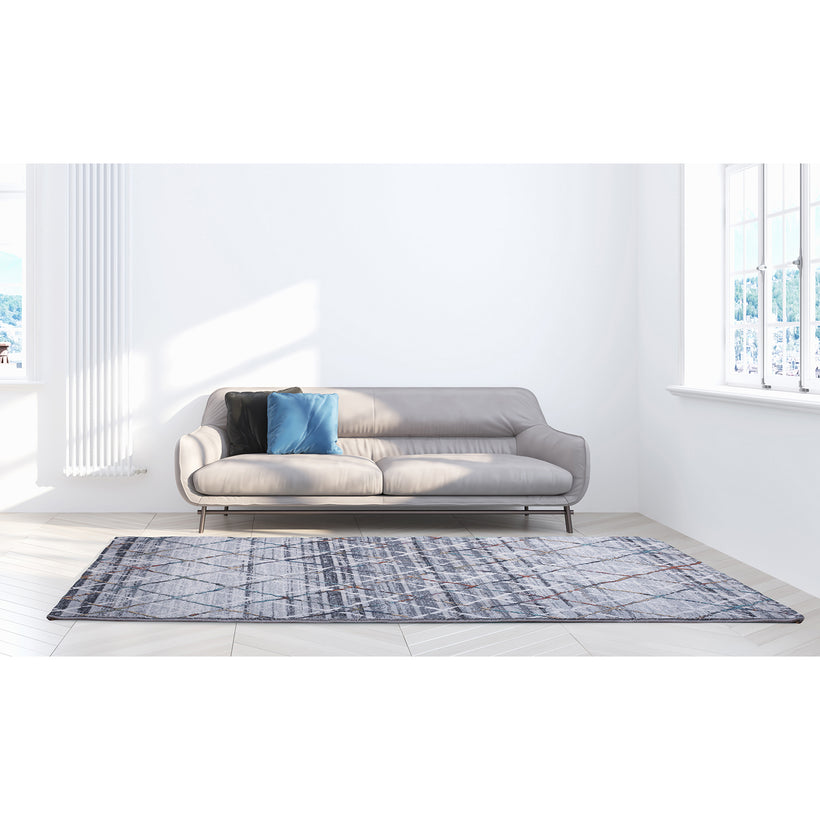 Χαλί Monza 8074/110 γκρι εκρού μοντέρνο boho