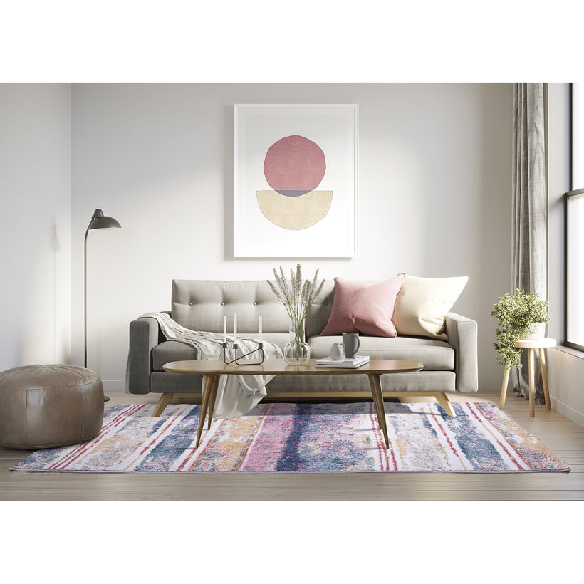 Χαλί Monza 8080/110 πολύχρωμες αφηρημένες ρίγες