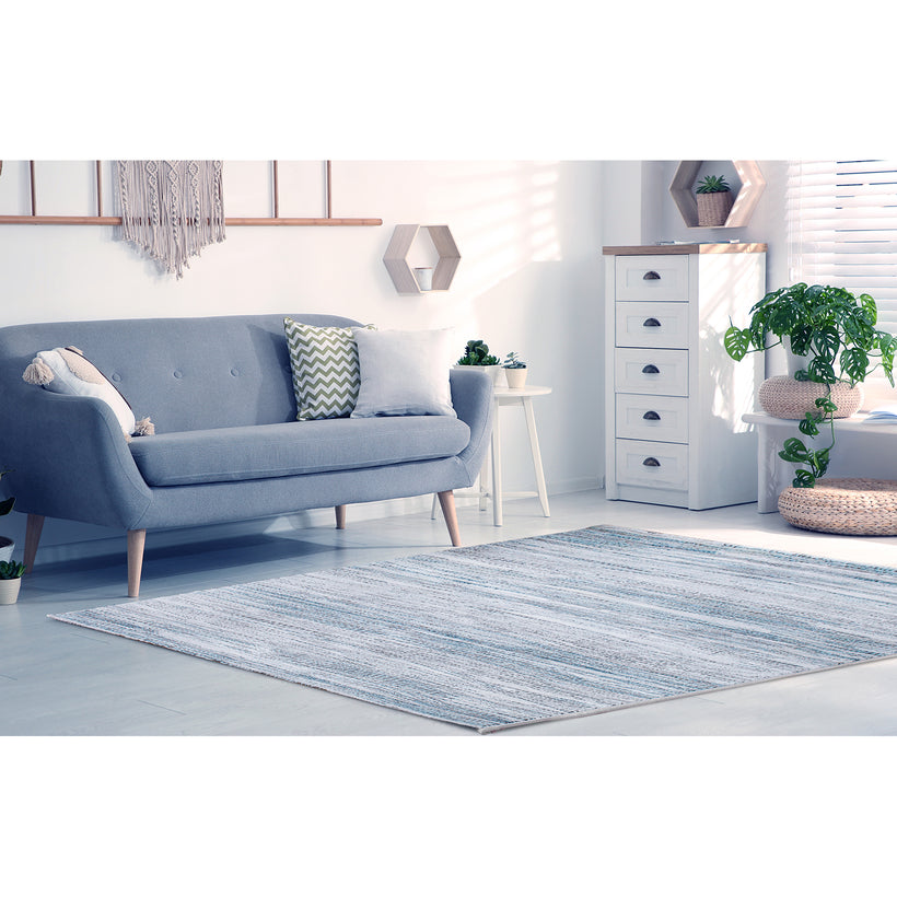 Χαλί μοντέρνο Neva 8531/410 κυβάκια με νερά