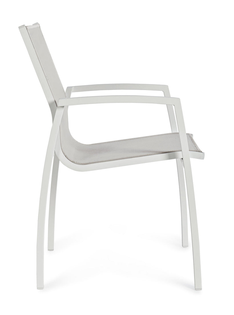 Hilla Πολυθρόνα Κήπου Αλουμινίου Λευκό 0662922