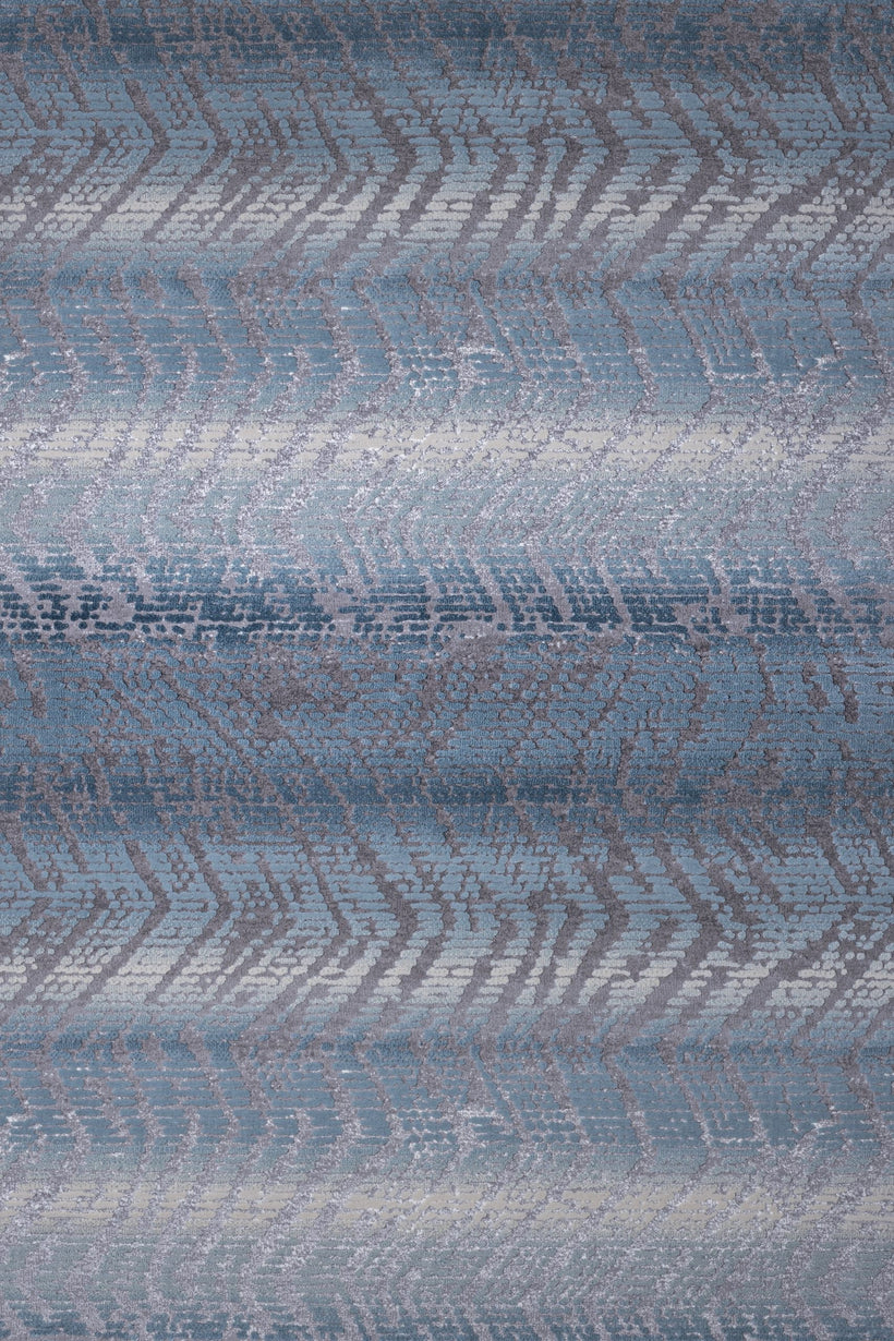 Χαλί μοντέρνο ψηφιδωτό γκρι γαλάζιο Thema 4660/933