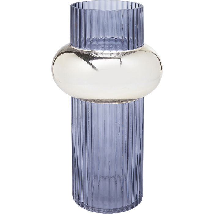 Βάζο Polsino Μωβ Γυάλινο 33 εκ.