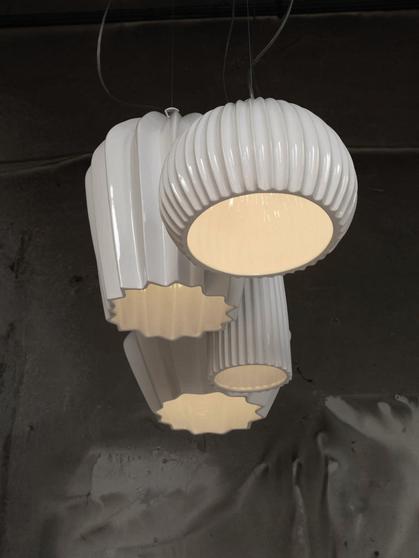 Karman Sahara Φωτιστικό Οροφής Κεραμικό Λευκό Ε27 23x23x17 SE668KB