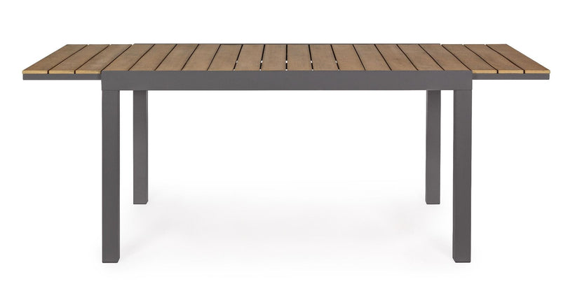 Bizzotto Elias Επεκτεινόμενο Τραπέζι Φαγητού Εξωτερικού Χώρου Ανθρακί 140(200)x90x75 Κωδικός: 0662179