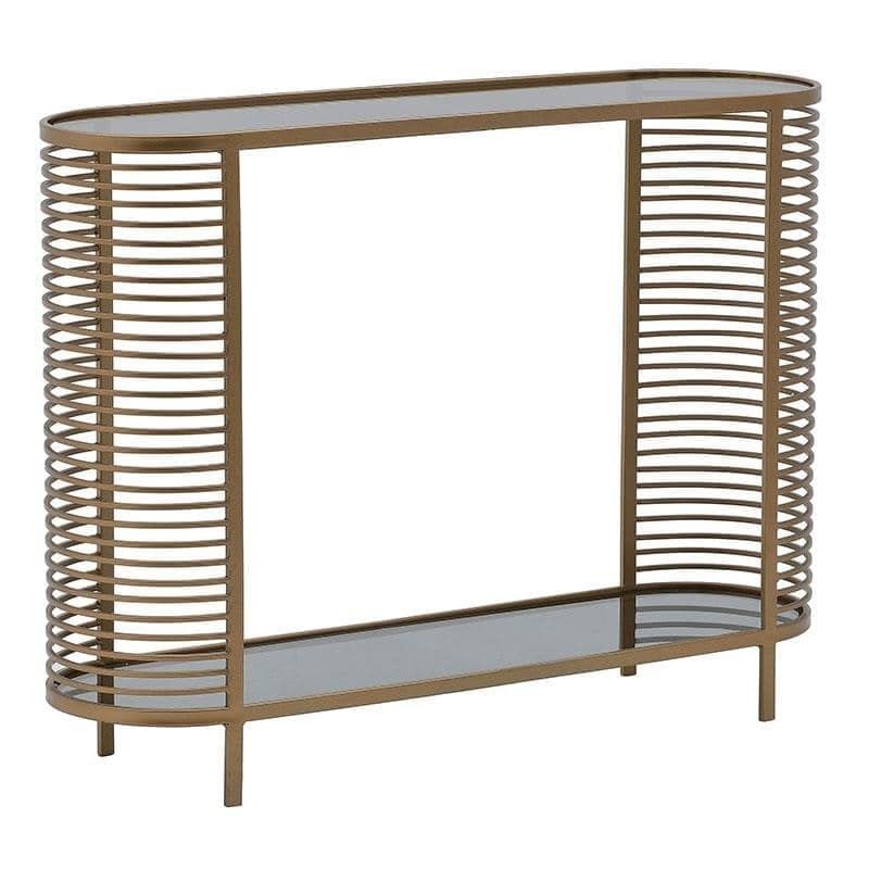 Inart Κονσόλα Μεταλλική Χρυσή 106x30x80 Κωδικός: 3-50-954-0096