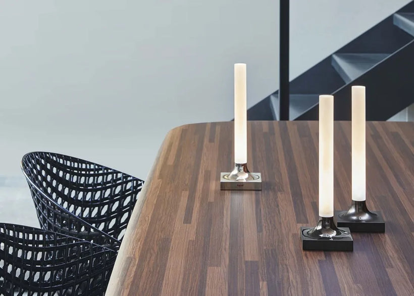 Kartell Επιτραπέζιο Φωτιστικό Goodnight Τιτάνιο Πολυκαρβονικό 9.7x9.7x29 9560/TT