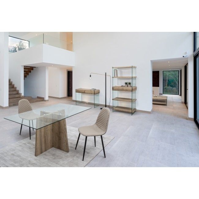 Bizzotto Kenya Κονσόλα Mdf/Γυάλινη 110x40x75