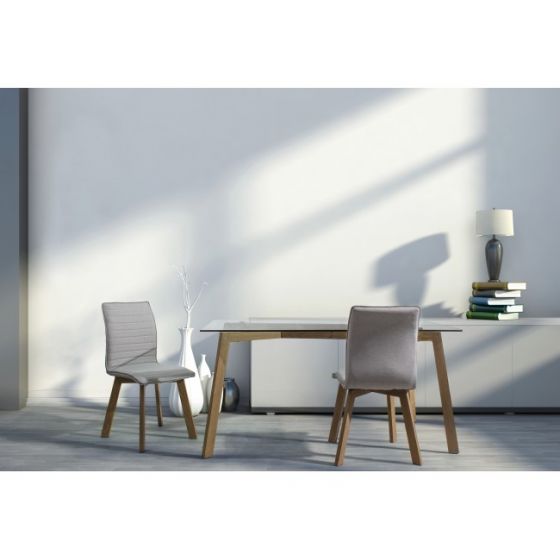 Bizzotto Klizia Καρέκλα Υφασμάτινη Γκρι 43x55x89,5 Κωδικός: 5732141