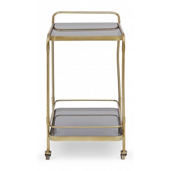 Bizzotto Orabel Τρόλεϊ Μεταλλικό Χρυσό 61,5x38,5x72 Κωδικός: 0746432