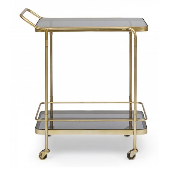 Bizzotto Orabel Τρόλεϊ Μεταλλικό Χρυσό 61,5x38,5x72 Κωδικός: 0746432