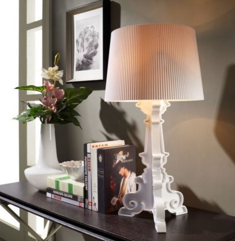 KARTELL ΦΩΤΙΣΤΙΚΟ ΕΠΙΤΡΑΠΕΖΙΟ BOURGIE ΛΕΥΚΟ 37*37*68/78