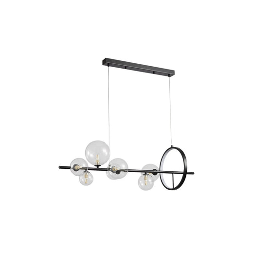 Μοντέρνο Κρεμαστό Φωτιστικό Πολύφωτο Ράγα με Ντουί G9 σε Μαύρο Χρώμα Κωδικός: 0104530