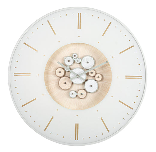 Bizzotto Industry Ρολόι Τοίχου Μεταλλικό Λευκό Ø74x6 Κωδικός: 0182489