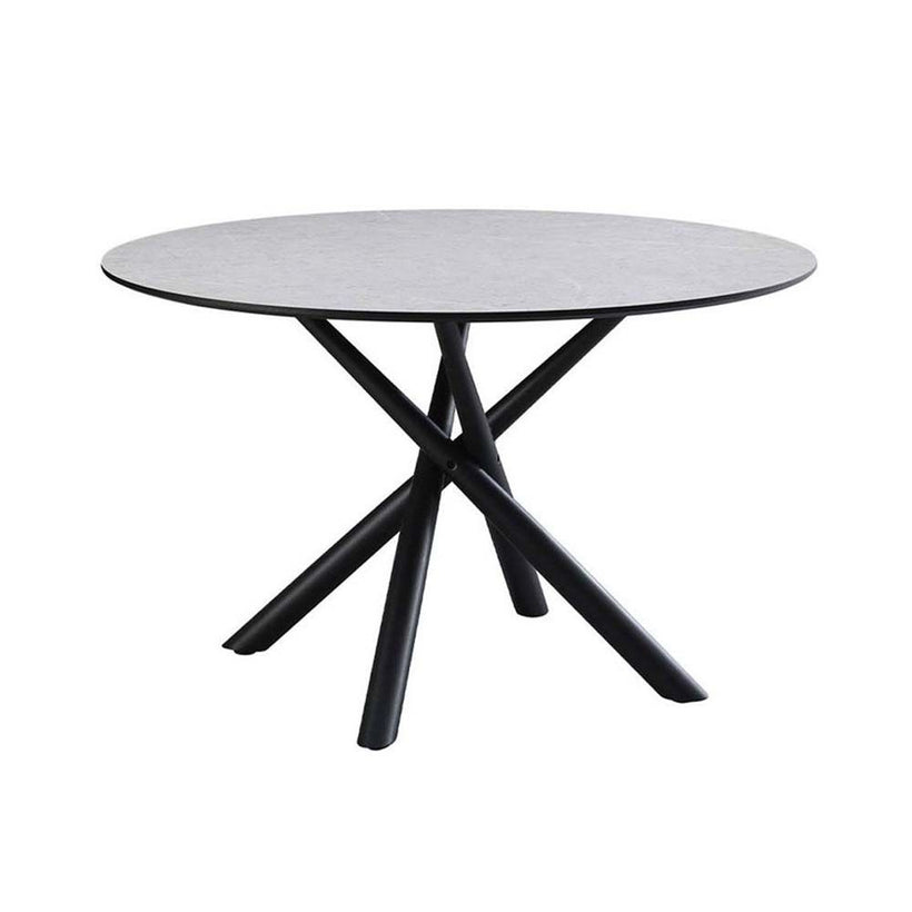 VOTSALO ΤΡΑΠΕΖΙ STONE ΓΚΡΙ 120x120x75cm SKU 02-0587