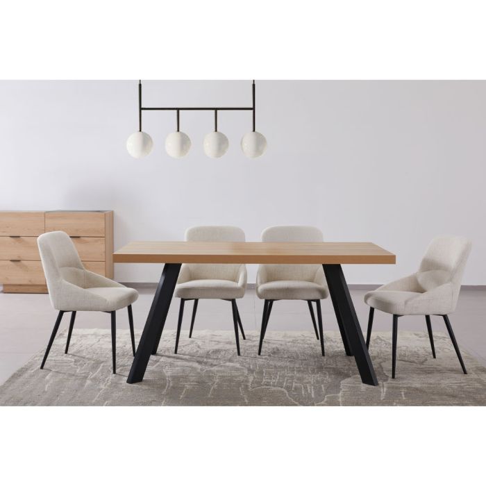 DRUVO ΤΡΑΠΕΖΙ ΦΥΣΙΚΟ 160x80x76cm SKU 02-0665