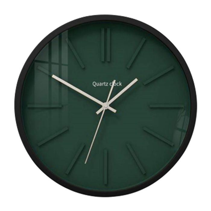 Ρολόι Τοίχου Mechelen Πράσινο/ Ασημί Μεταλλικό 40x40x6cm 021960
