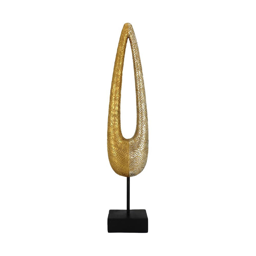 DRIP ΔΙΑΚΟΣΜΗΤΙΚΟ TOTEM 9x6x41cm POLYRESIN ΧΡΥΣΟ ΜΑΥΡΟ  023522