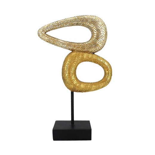 DRIP ΔΙΑΚΟΣΜΗΤΙΚΟ TOTEM 16x6x25cm POLYRESIN ΧΡΥΣΟ ΜΑΥΡΟ  023523