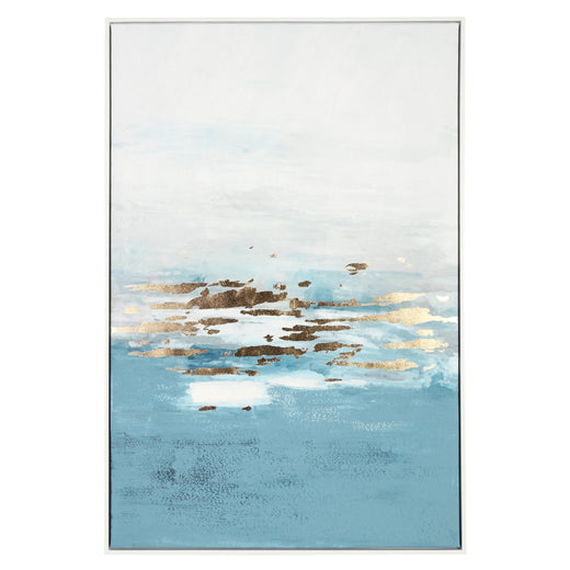 Bizzotto Πίνακας Bold  Μπλε/Χρυσό Με Λευκό Πλαίσιο 82.6x4.3x122.6 0240760