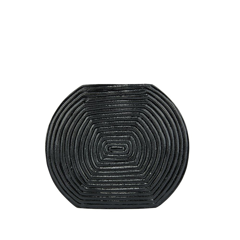 LINEAR ΒΑΖΟ 28x6x24cm ΑΛΟΥΜΙΝΙΟ ΜΑΥΡΟ 025993