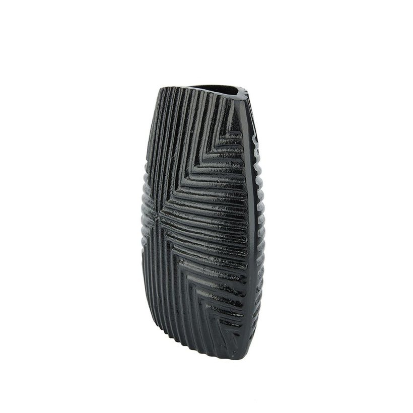 LINEAR ΒΑΖΟ 21x8x24cm ΑΛΟΥΜΙΝΙΟ ΜΑΥΡΟ 025994