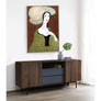 VINTAGE LADY ΠΙΝΑΚΑΣ ΔΙΑΚΟΣΜΗΣΗΣ 83x123x4cm ΚΑΜΒΑΣ ΠΟΛΥΧΡΩΜΟ ΞΥΛΟ ΦΥΣΙΚΟ SKU 029730