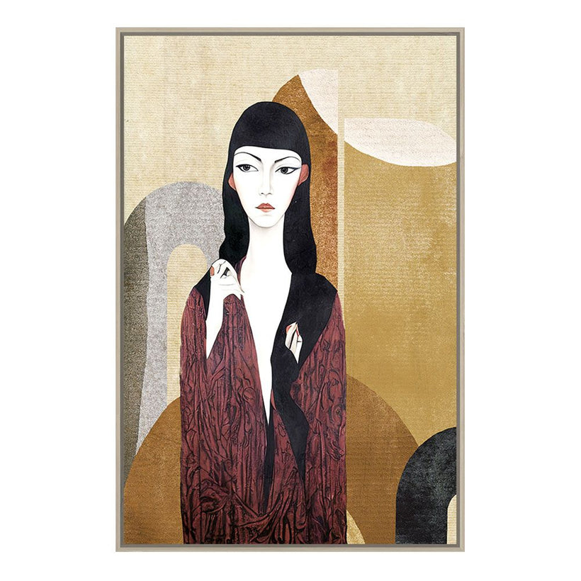 JAPANESE BEAUTY ΠΙΝΑΚΑΣ ΔΙΑΚΟΣΜΗΣΗΣ 83x123x4cm ΚΑΜΒΑΣ ΠΟΛΥΧΡΩΜΟ ΞΥΛΟ ΦΥΣΙΚΟ SKU 029731