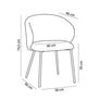 KIRA ΚΑΡΕΚΛΑ ΓΚΡΙ ΑΝΟΙΧΤΟ ΓΚΡΙ ΣΚΟΥΡΟ 56x56x74.5cm SKU 03-1057
