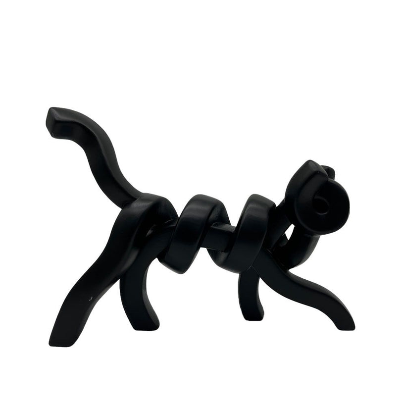 BELMA ΔΙΑΚΟΣΜΗΤΙΚΟ ΓΑΤΑ 30x8x22 POLYRESIN ΜΑΥΡΟ 031112