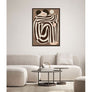 ABBI B ΠΙΝΑΚΑΣ ΔΙΑΚΟΣΜΗΤΙΚΟΣ ΜΕ ΚΟΡΝΙΖΑ 80x120x4.3cm ΚΑΜΒΑΣ ΜΠΕΖ ΚΑΦΕ PS SKU 033037