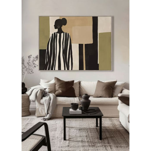 TIERRA ΠΙΝΑΚΑΣ ΔΙΑΚΟΣΜΗΤΙΚΟΣ ΜΕ ΚΟΡΝΙΖΑ 90x120x4cm ΚΑΜΒΑΣ ΠΟΛΥΧΡΩΜΟ ΞΥΛΟ ΦΥΣΙΚΟ SKU 034242
