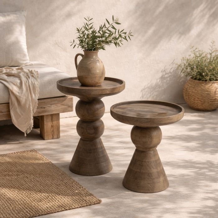 FORMAS SIDE TABLE ΚΑΡΥΔΙ ΑΝΟΙΧΤΟ 38x38x47cm SKU 04-1381
