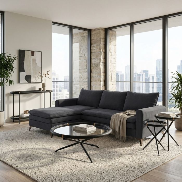 COLOMBO ΚΟΝΣΟΛΑ ΜΑΥΡΟ 130x36x82cm SKU 05-0783