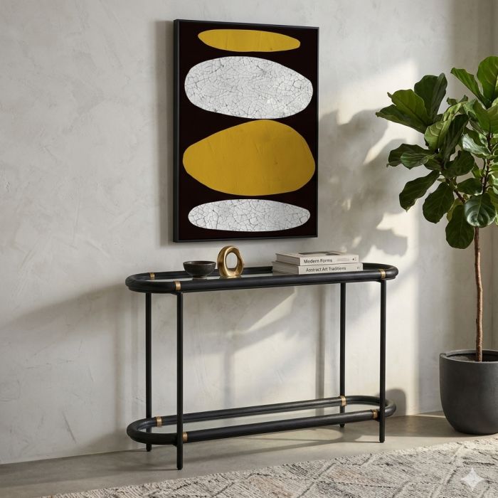 COLOMBO ΚΟΝΣΟΛΑ ΜΑΥΡΟ 130x36x82cm SKU 05-0783