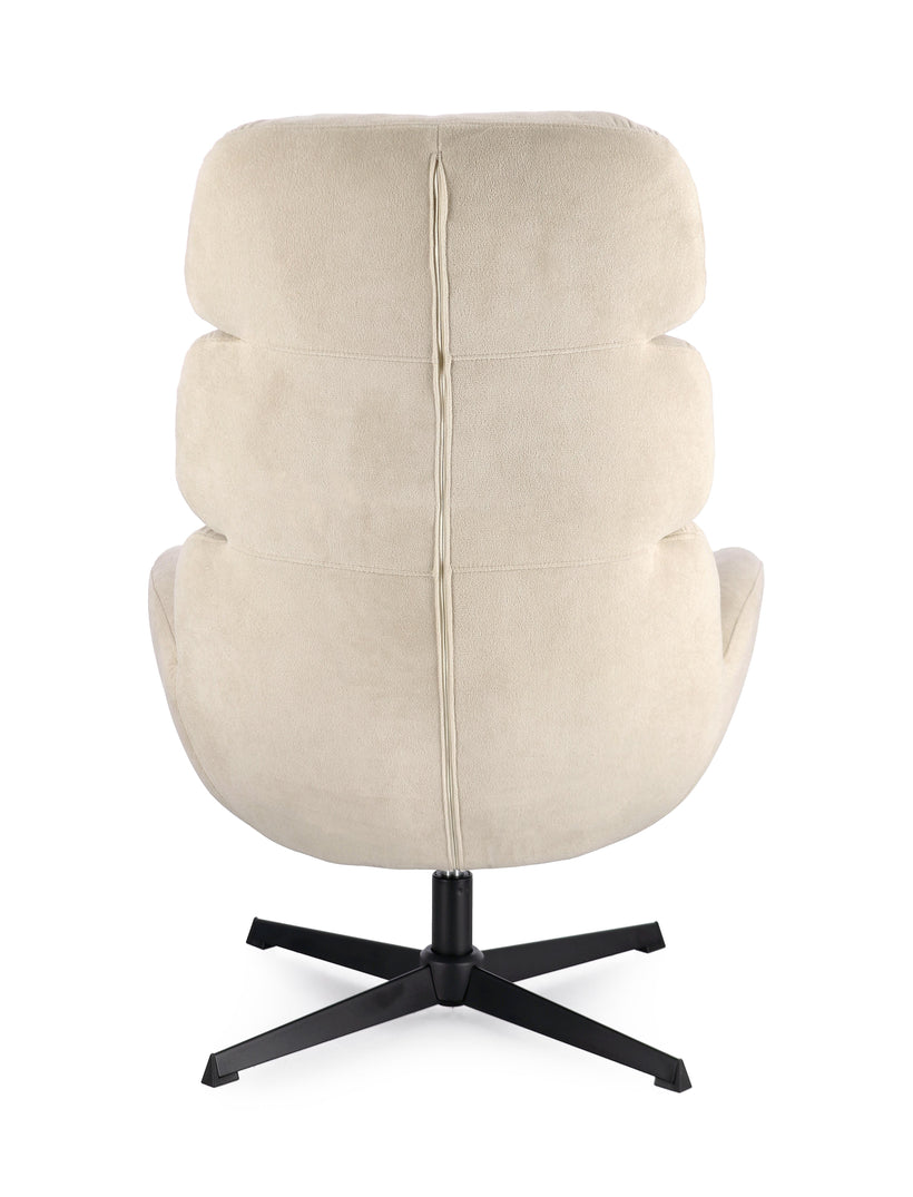 Bizzotto Violante Περιστρεφόμενη Πολυθρόνα Υφασμάτινη Κρεμ 76x86x106 Κωδικός: 0733506