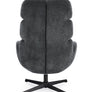 Bizzotto Violante Περιστρεφόμενη Πολυθρόνα Υφασμάτινη Μαύρη 76x86x106 Κωδικός: 0733507