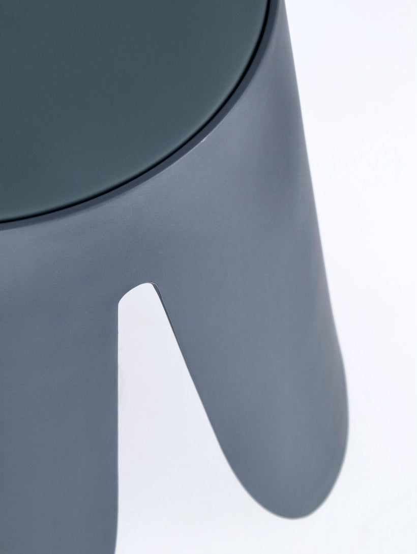 Σκαμπό Σαλονιού από Πολυπροπυλένιο Imogen Μπλε 37x37x47εκ. 0734382