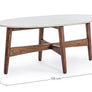 Bizzotto Τραπεζάκι Σαλονιού ALBANY OVAL 105x55 0746875