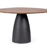 Bizzotto Stanley Τραπέζι Φαγητού Ξύλινο Mango Μαύρο/Καφέ 140x120x76 Κωδικός: 0747080