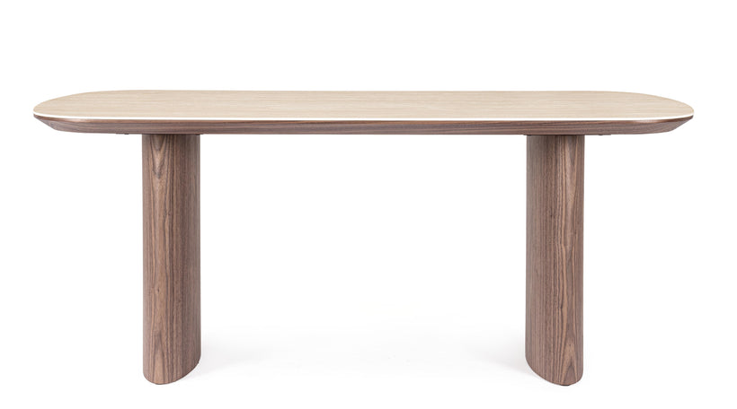 Ezekiel Τραπέζι Τραπεζαρίας Ξύλινο Καρυδί 180x90x75εκ.