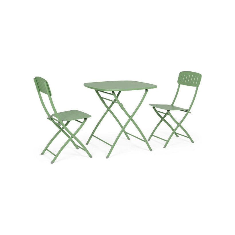 Σετ Τραπεζαρίας για Μικρούς Εξωτερικούς Χώρους Yvonne Πράσινο 3τμχ 0803568