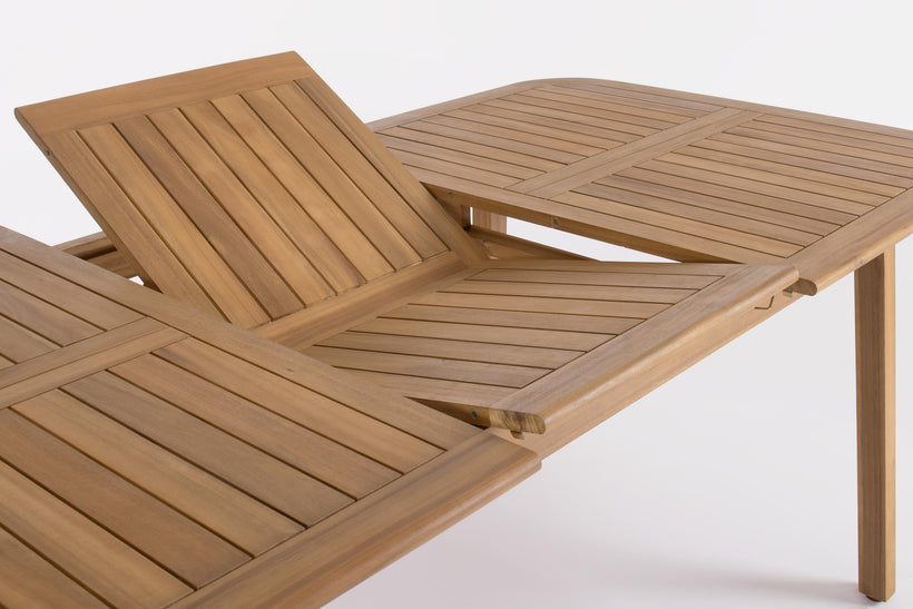 Τραπέζι Εξωτερικού Χώρου Danubio Επεκτεινόμενο Ξύλο Καφέ 160/210*100*75εκ. Κωδικός : 0806982