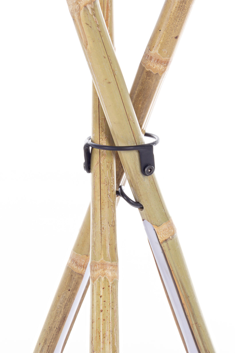 Bizzotto Bamboo Led Tripod Μοντέρνο LED Φωτιστικό Δαπέδου Υ109xΜ51εκ. σε Καφέ Χρώμα Κωδικός: 0826430