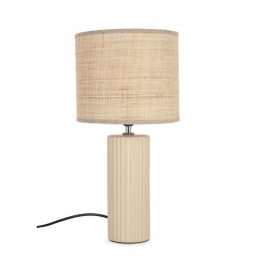 Bizzotto Adhara Επιτραπέζιο Φωτιστικό Κεραμικό Μπεζ Ø20,5x42 Κωδικός: 0828167