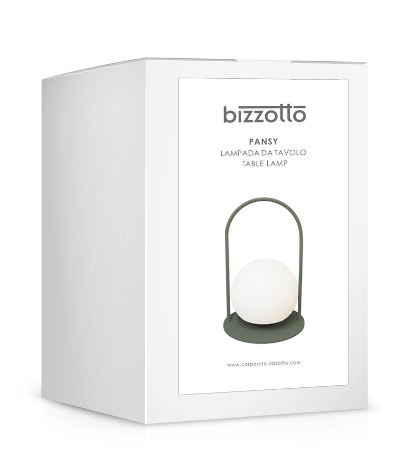 Bizzotto Pansy Επαναφορτιζόμενο Φωτιστικό Led Μεταλλικό Πράσινο Ø13,5x21 Εκ. - Dimmable Κωδικός: 0828274