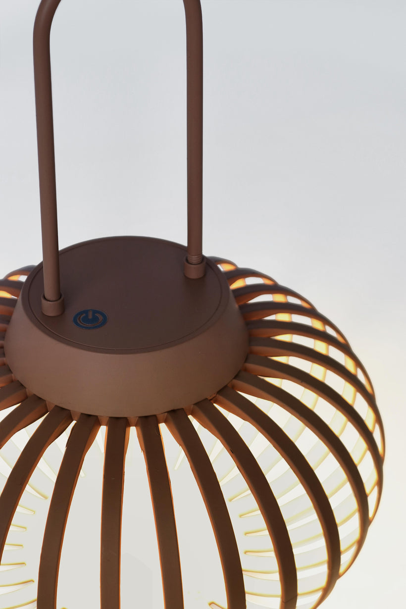 Bizzotto Saryn Φανάρι Με Led Φως Μεταλλικό Κεραμιδί Ø20x26 Κωδικός: 0828288
